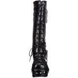 Schwarz 11,5 cm CHARADE-206 lolita stiefel gothic plateau stiefel