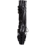 Schwarz 11,5 cm CHARADE-206 lolita stiefel gothic plateau stiefel