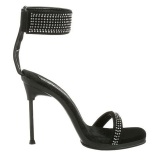Schwarz 11,5 cm CHIC-40 fabulicious sandaletten mit stiletto absatz