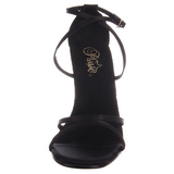 Schwarz 11,5 cm GALA-41 Stiletto Sandaletten mit hohen Absätzen
