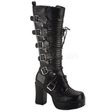 Schwarz 11,5 cm GOTHIKA-200 lolita stiefel gothic plateau stiefel