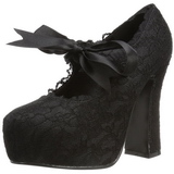 Schwarz 13 cm DEMON-11 lolita gothic plateauschuhe