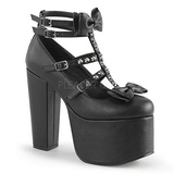 Schwarz 14 cm DemoniaCult TORMENT-600 gothic plateauschuhe