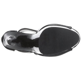 Schwarz 15 cm DELIGHT-690 damen stiefeletten mit plateausohle