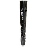 Schwarz 15 cm KISS-3010 overknee stiefel mit plateausohle