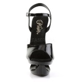 Schwarz 16,5 cm ECLIPSE-609 High Heels Stilettos