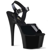 Schwarz 18 cm ADORE-708N High Heels Plateauschuhe