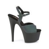 Schwarz 18 cm ADORE-709REFL Hologramm plateau high heels