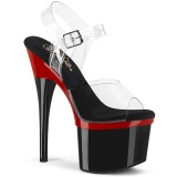 Schwarz 18 cm ESTEEM-7082 exotic pole dance high heels