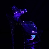 Schwarz 18 cm MOON-708MER Neon plateau high heels