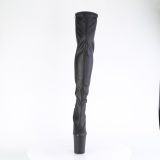 Schwarz 20 cm FLAMINGO-3000 overknee stiefel mit plateausohle