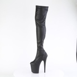 Schwarz 20 cm FLAMINGO-3000 overknee stiefel mit plateausohle