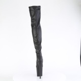 Schwarz 20 cm FLAMINGO-3000 overknee stiefel mit plateausohle