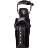 Schwarz 20 cm FLAMINGO-809ABLS Sandaletten mit Strass Plateau