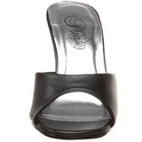 Schwarz 8,5 cm ROMANCE-301-2 Mules Damen Schuhe für Herren