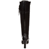 Schwarz 9,5 cm GLAM-240 Damenstiefel mit hohem Absatz
