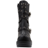 Schwarz 9 cm SINISTER-201 lolita stiefeletten gothic plateau stiefeletten