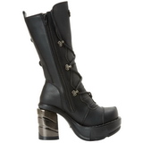 Schwarz 9 cm SINISTER-203 plateau damenstiefel mit schnalle