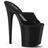 Schwarz Jelly-Like 20 cm FLAMINGO-801N exotic pole dance mules