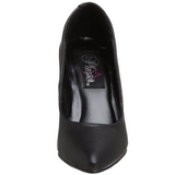Schwarz Kunstleder 10 cm VANITY-420 klassische spitze pumps high heels