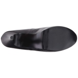 Schwarz Kunstleder 14,5 cm Burlesque TEEZE-06W herren pumps für breite füsse