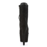 Schwarz Kunstleder 18 cm ADORE-1020FS stiefeletten mit schnürsenkel