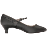 Schwarz Kunstleder 5 cm FAB-425 grosse grössen pumps schuhe