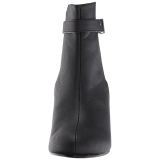 Schwarz Kunstleder 7,5 cm KIMBERLY-102 grosse grössen stiefeletten damen