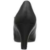 Schwarz Kunstleder 8 cm DIVINE-440 pumps mit niedrigem absatz