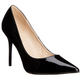 Schwarz Lack 10 cm CLASSIQUE-20 High Heels Pumps für Männer