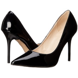 Schwarz Lack 10 cm CLASSIQUE-20 High Heels Pumps für Männer