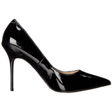 Schwarz Lack 10 cm CLASSIQUE-20 spitze pumps mit stiletto absatz