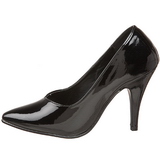 Schwarz Lack 10 cm DREAM-420 High Heels Pumps für Männer