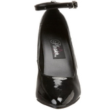 Schwarz Lack 10 cm VANITY-431 High Heels Pumps für Männer