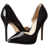 Schwarz Lack 13 cm AMUSE-22 High Heels Pumps für Männer