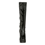 Schwarz Lack 13 cm ELECTRA-2000Z High Heels Damenstiefel für Männer