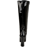 Schwarz Lack 13 cm ELECTRA-2020 High Heels Damenstiefel für Männer