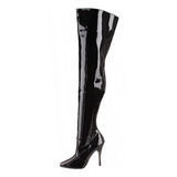 Schwarz Lack 13 cm SEDUCE-3010 overknee high heels stiefel