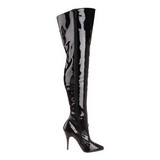 Schwarz Lack 13 cm SEDUCE-3010 overknee high heels stiefel