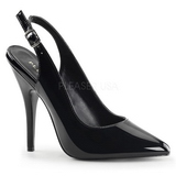 Schwarz Lack 13 cm SEDUCE-317 Herren High Heel Pumps