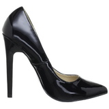 Schwarz Lack 13 cm SEXY-20 spitze pumps mit stiletto absatz