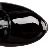 Schwarz Lack 15,5 cm DELIGHT-3000 Overknees Damenstiefel