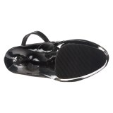 Schwarz Lack 15 cm DELIGHT-686 Damenschuhe mit hohem Absatz