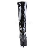 Schwarz Lack 15 cm DOMINA-2020 High Heels Damenstiefel für Männer