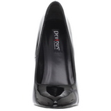 Schwarz Lack 16 cm DAGGER-01 Damen Pumps Stiletto Absatz