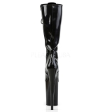 Schwarz Lack 23 cm Pleaser INFINITY-2020 Plateau Stiefel Damen