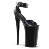 Schwarz Lack 25,5 cm Pleaser BEYOND-089 Plateau High Heels