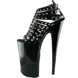 Schwarz Lack 25,5 cm Pleaser BEYOND-093 Plateau High Heels