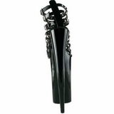 Schwarz Lack 25,5 cm Pleaser BEYOND-093 Plateau High Heels