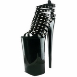 Schwarz Lack 25,5 cm Pleaser BEYOND-093 Plateau High Heels